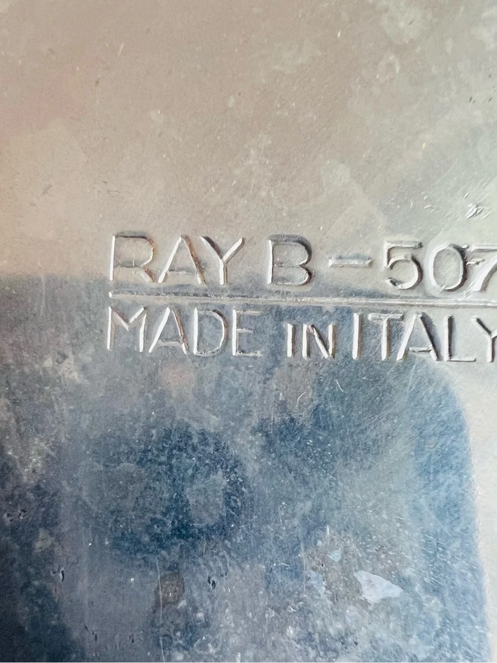 Vintage Ray B-507 Hammered Aluminum Ice Bucket MCM Italy Swing Handle Barware